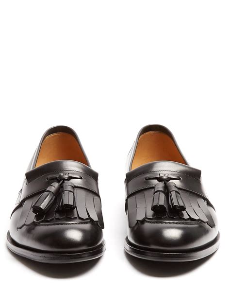 gucci men's loafer with tassel|Gucci patent loafers.